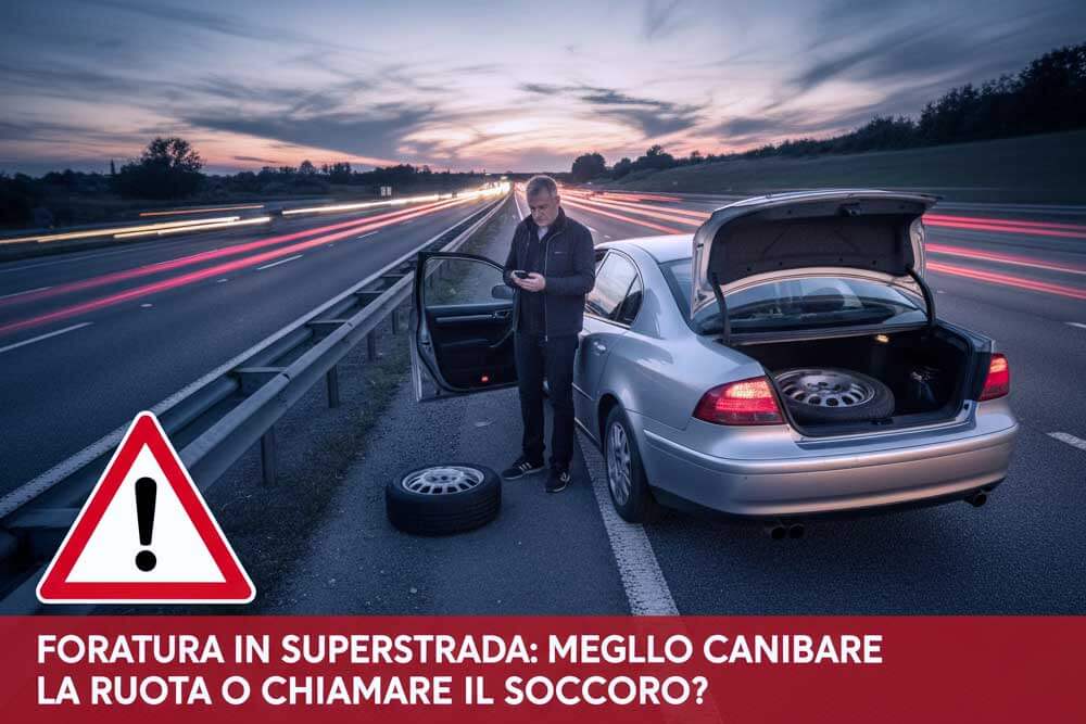 foratura in superstrada come comportarsi