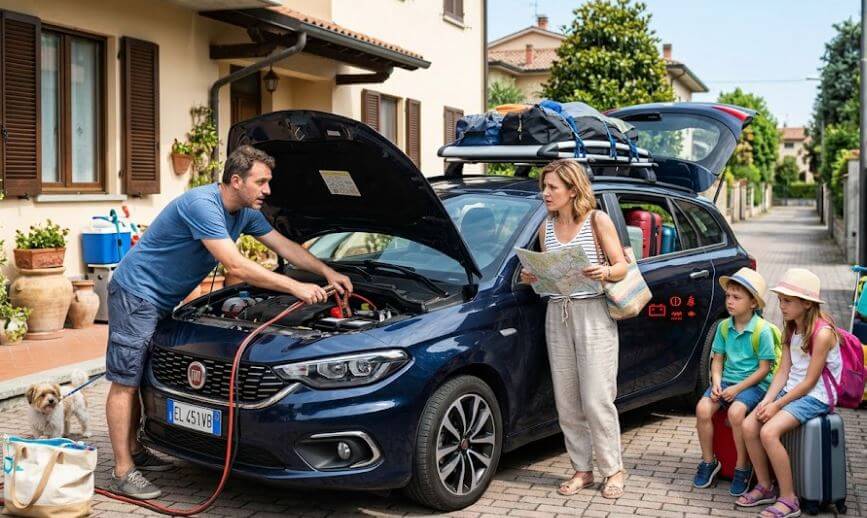 Partenza per le ferie e batteria debole: i segnali da non ignorare il giorno prima