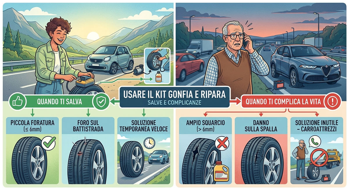 kit gonfia pneumatici