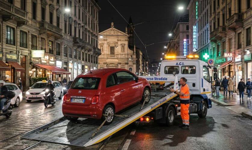 soccorso stradale notturno Milano