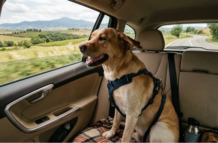 Viaggiare con il cane in auto: come prepararsi agli imprevisti e partire in sicurezza